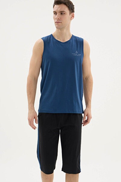 KLY 100% bumbac, costum capri fără mâneci pentru bărbați, sezon nou, de vară