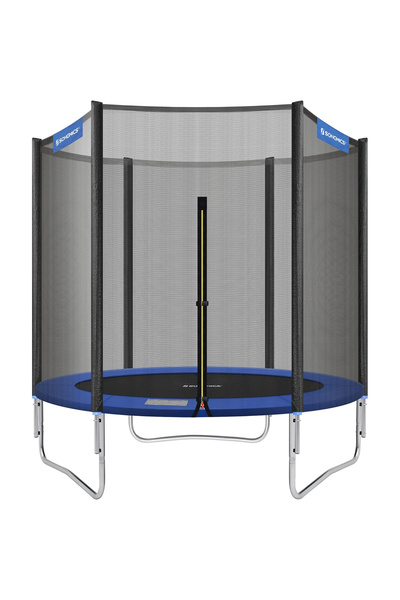 SONGMICS Kids Trampoline with Safety Net, 183cm Diameter, 100 kg Capacity, Bl...