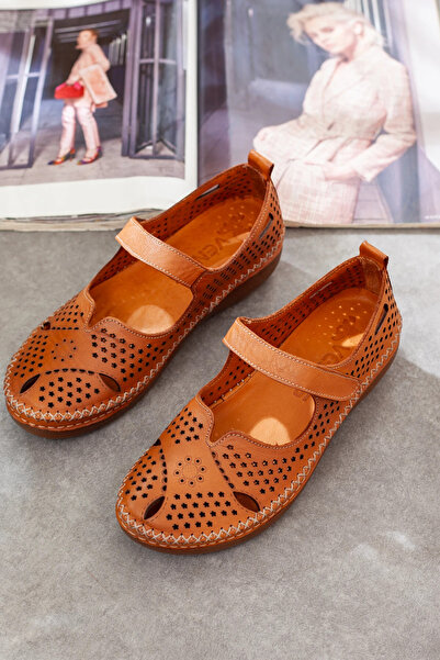 Adım Adım Venüs Genuine Leather Orthopedic Shoes with Top Belt