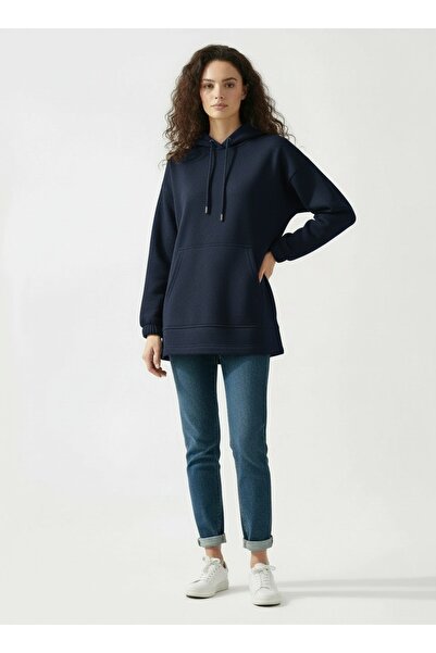 LYVEAN Hooded 3 Thread Combed Cotton Sweatshirt