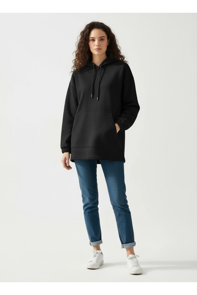 LYVEAN Hooded 3 Thread Combed Cotton Sweatshirt