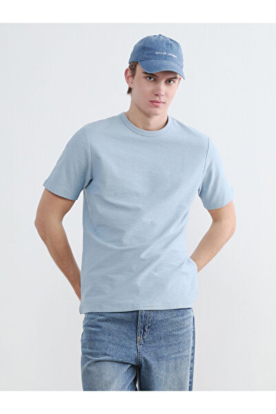 LC Waikiki Rmz Gi̇yi̇m Farkiyla Zero Roba Collar Men's T-Shirt