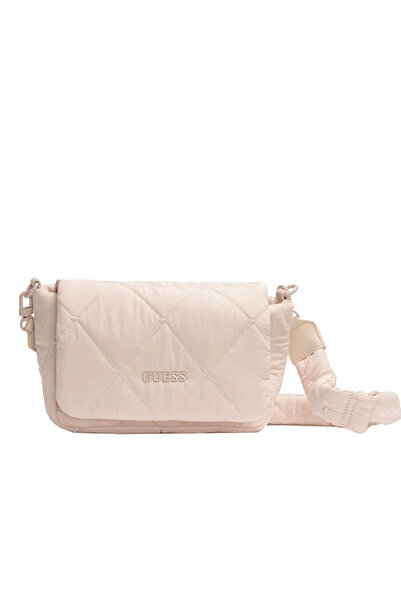 Guess Γυναικεία πολύχρωμη τσάντα χιαστί με επένδυση και καπιτονέ λουράκι V6RZ...