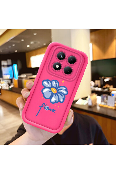 Hontinga Redmi Note 14 Pro Plus 5g Compatible Silicone Shockproof Rose Red Ph...