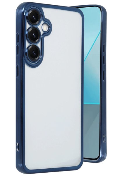 New Face Zengemtx Galaxy S25 Plus Case with Lens Silicone (120451) - Navy Blue