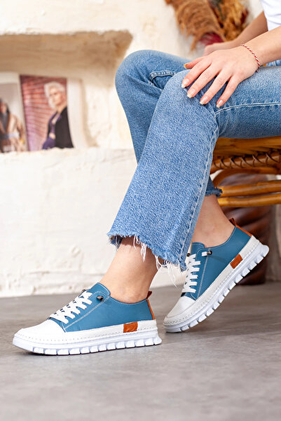 Adım Adım Women's Genuine Leather Extra Light Orthopedic Shoes