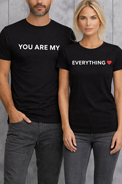 VODEXA Tricou oversize unisex Imprimat cu textul „I AM EVERYTHING”, 100% bumb...