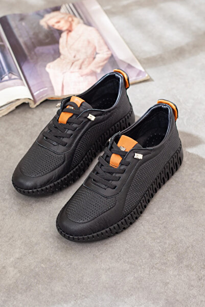 Adım Adım Women's Genuine Leather Extra Comfortable Orthopedic Shoes