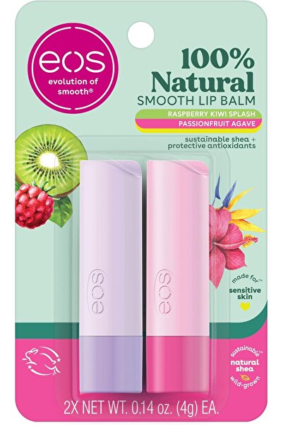 Eos Raspberry Kiwi Splash/Passionfruit Agave Blister 2-Pack Sticks.28 oz