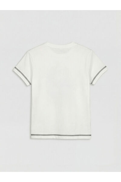 LC Waikiki Crew Neck Floral Printed Girls' T-Shirt