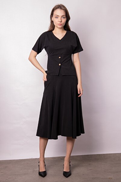 Jument Women's Soft Textured Flexible Fabric High Waist Elastic Waist Pockete...