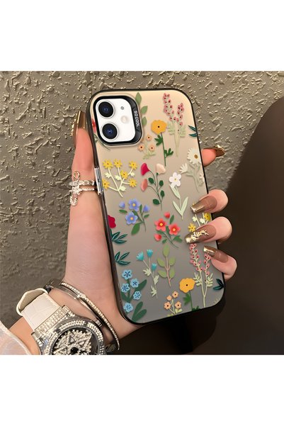 CASEVIBE حافظة هاتف آيفون 12 ميني متوافقة مع تصميم أنيق على شكل زهرة ومضادة ل...
