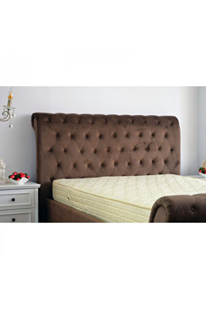 Silver Pat Pat 140x200 cm tapițat cu catifea, maro, cu lamele fixe