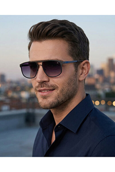 BLACK 8528 C2 56 Men's Sunglasses