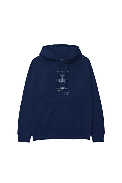 The Lucid Lab F4U Corsair Hoodie - Navy Blue
