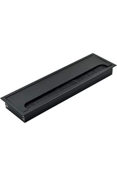 I Best FZE غطاء فتحة كابلات معدني كبير مستطيل الشكل من رانب، منظم أسلاك أسود ...