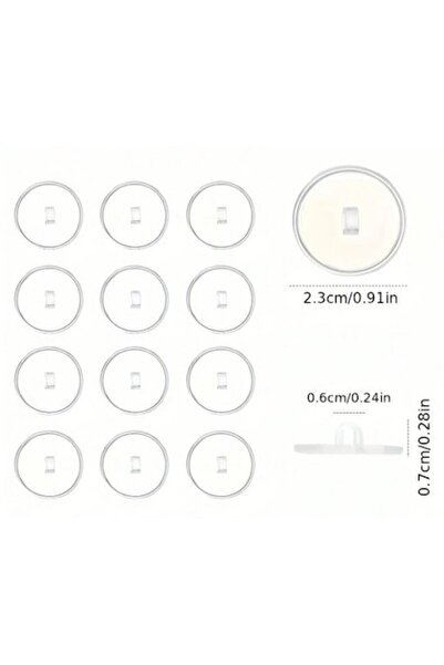 OEM Set de 10 mini cârlige adezive invizibile