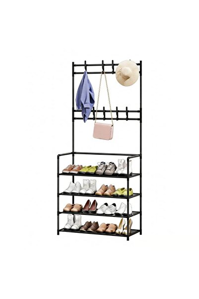 VmaxVision Coat Rack 3-in-1 Hall Tree Coat Rack with Shoe Bench, 8 Hooks Hall...