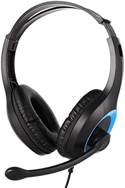 Generic A49 Wired Gaming Headset - Black and Dark Blue