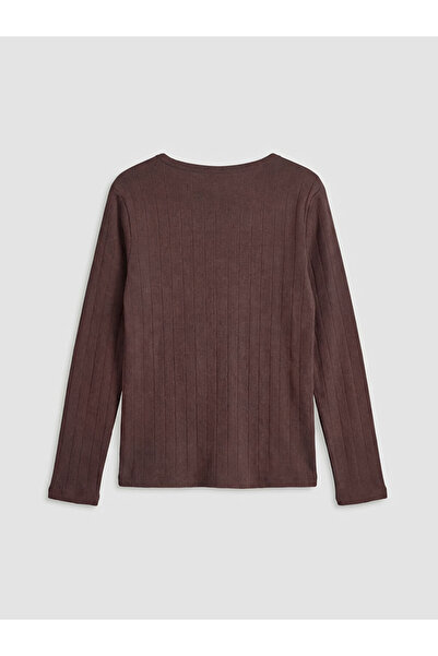 LC Waikiki Crew Neck Long Sleeve Girl's T-Shirt