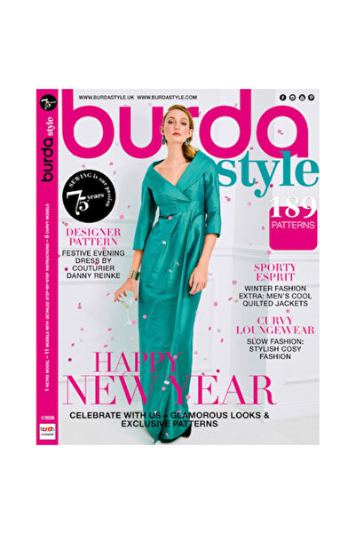 Burda Style Magazine, January 2026, 29 models, glamorous fashion