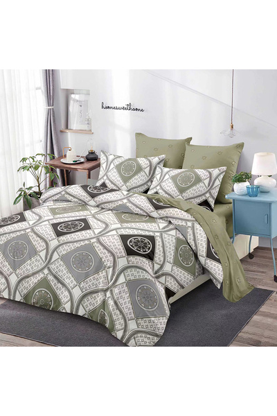 OEM Bed linen for double bed 2 people, CVA from Finet, 6 pieces, DREAM-3143