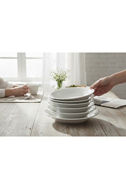 Porland Porcelain Anatolian 19cm Deep Plate Set of 6