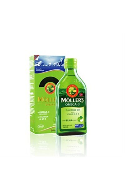 Möller's Omega 3 Doğal Elma Aromalı Balık Yağı Şurubu 250 ml