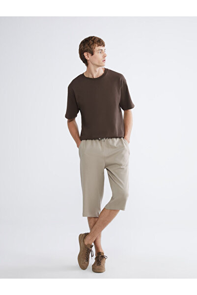 LC Waikiki شورت برمودا للرجال باللون البيج