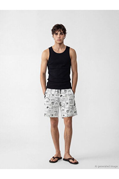 LC Waikiki Standardfit Printed Men's Shorts from Uzg Store for Style Enthusiasts