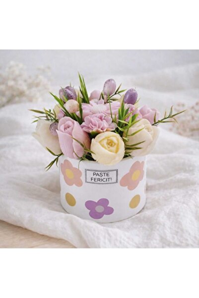 Atelierul cu lumanari Spring Bouquet of 9 Soy Wax Flowers - Limited Edition f...