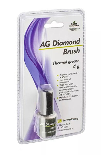 ALCADDE Pasta termoconductoare AG Diamond Brush 4 W/m.K 4grame AG TermoPasty