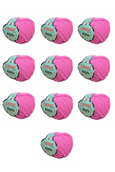 Lanoso Alara Cotton Yarn Pachet de 10 bucăți 50 gr 140 m Bumbac și Acrilic (9...