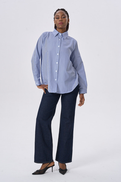 HANIQA Modern and Stylish Casual Striped Shirt