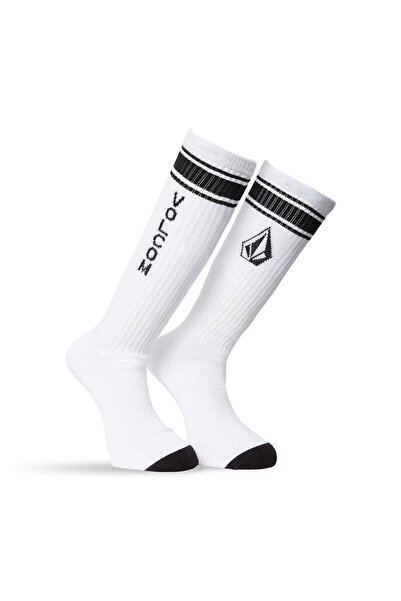 Volcom Λευκές κάλτσες με ψηλή ρίγα