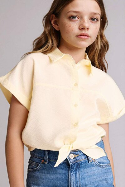 DeFacto Regular Fit Short Sleeve Shirt for Girls H1519A826Sm