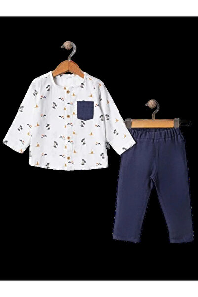 The-kid.co Little Sailor 100% Cotton Muslin Set - Navy