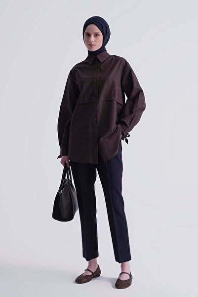 Armine Beli Lastikli Pantolon Lacivert