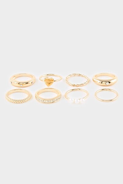 DeFacto Women's 8-Piece Ring Set H0795Axns