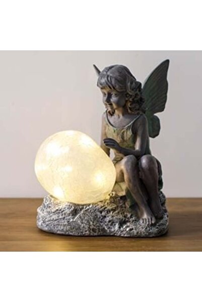 OEM Zână decorativă solară din ceramică 17 x 12 x 22 cm