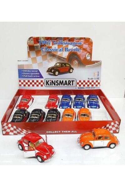 Kinsmart 12pcs 1:32 Scale 1967 Volkswagen Classical Beetle Diecast Model Car ...