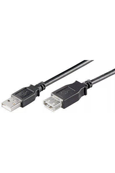 goobay USB A male USB A female extension cable 1.8m copper USB 2.0 480Mbit/s
