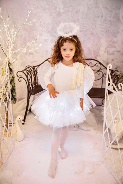 fustite cu luminite Little Dress with Lights, White - 3-18 months (68-86 cm)