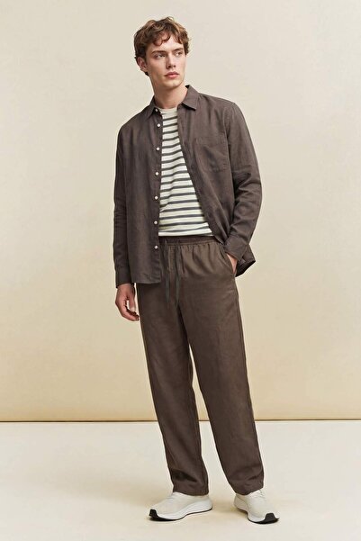 DeFacto 100% Linen Trousers G1551Ax26Sp