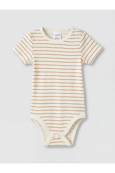 LC Waikiki Crew Neck Baby Boy Snap Body 2-Piece