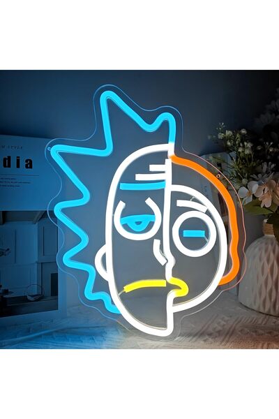 Slasa Anime Character Neon Sign LED Light with 6mm Acrylic Base, 33x25cm Room...