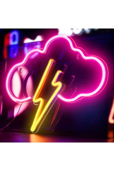 Slasa Cloud Neon Sign LED Light with 6mm Acrylic Base, 33x35cm Dreamy Decor