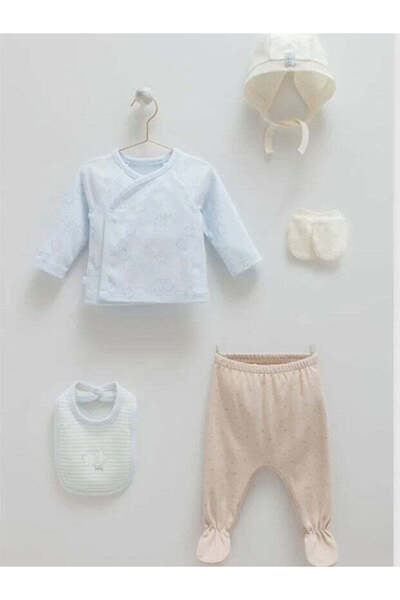 The-kid.co First Star 5-Piece Baby Boy Newborn Set-Blue