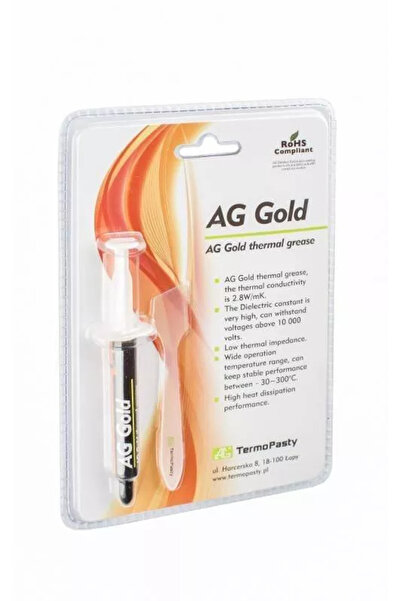 ALCADDE Pasta termoconductoare pe baza de aur AG Gold 2.8 W/m.K. 3grame AG Te...