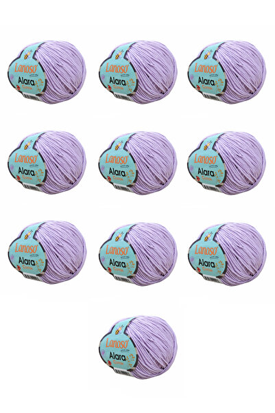 Lanoso Alara Cotton Yarn Pachet de 10 bucăți 50 gr 140 m Bumbac și Acrilic (9...